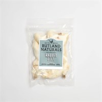 Rutland Naturals Rabbit Feet with Hair 100g