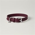 Lily & Leo Leather Flat Collar Oxblood>
