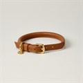 Lily & Leo Leather Rolled Collar Tan>