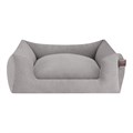 Fantail Mellow Snooze Pearl Grey Basket Dog Bed>