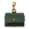 Hawkhurst Forest Green Leather Poop Bag Holder>